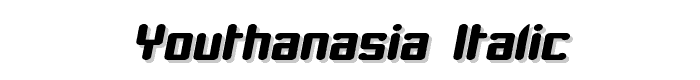Youthanasia Italic font